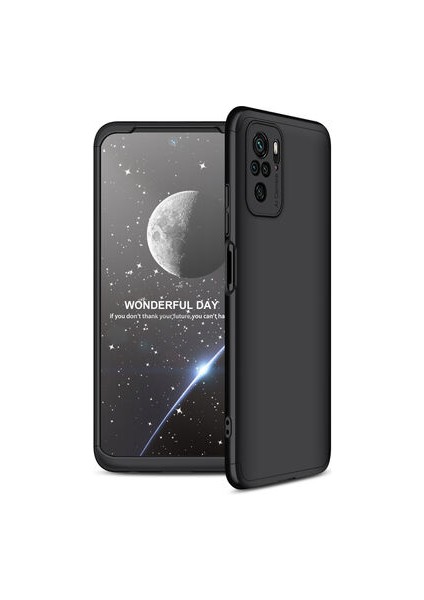 Redmi Note 10S 3 Parçalı Tam Koruma Şık Astrea Premium Sert Kılıf