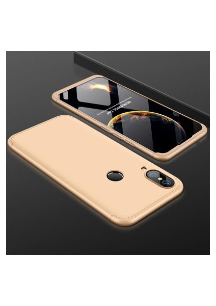 Huawei P20 Lite 3 Parçalı Tam Koruma Şık Astrea Premium Sert Kılıf