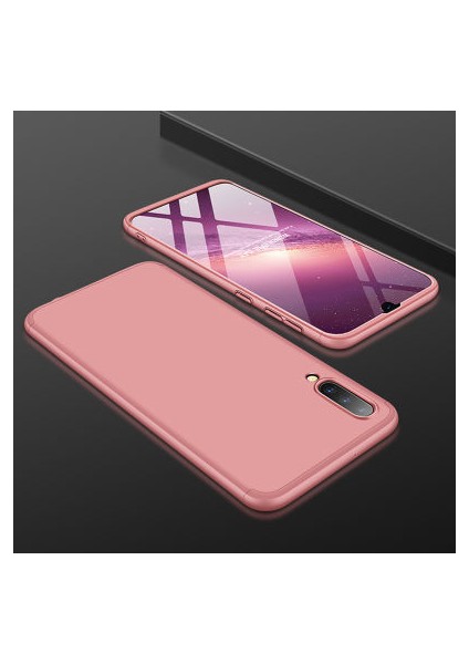 Samsung Galaxy A50 3 Parçalı Tam Koruma Şık Astrea Premium Sert Kılıf