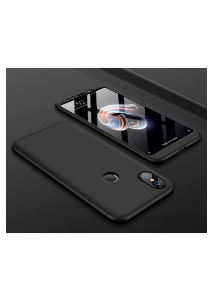 Xiaomi Mi A2 Lite 3 Parçalı Tam Koruma Şık Astrea Premium Sert Kılıf