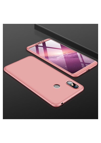 Xiaomi Mi Max 3 3 Parçalı Tam Koruma Şık Astrea Premium Sert Kılıf