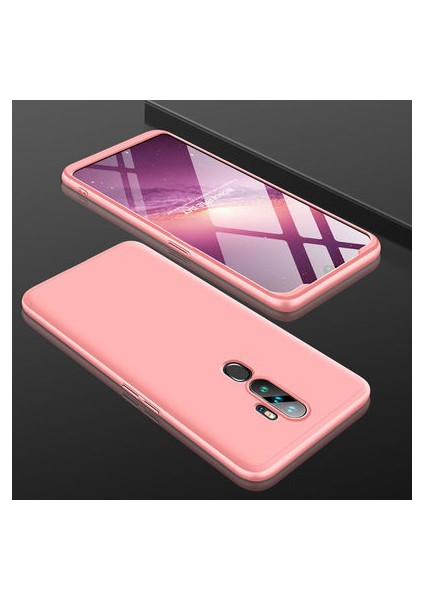 Oppo A9 2020 3 Parçalı Tam Koruma Şık Astrea Premium Sert Kılıf