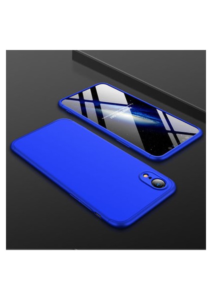 iPhone Xr 3 Parçalı Tam Koruma Şık Astrea Premium Sert Kılıf