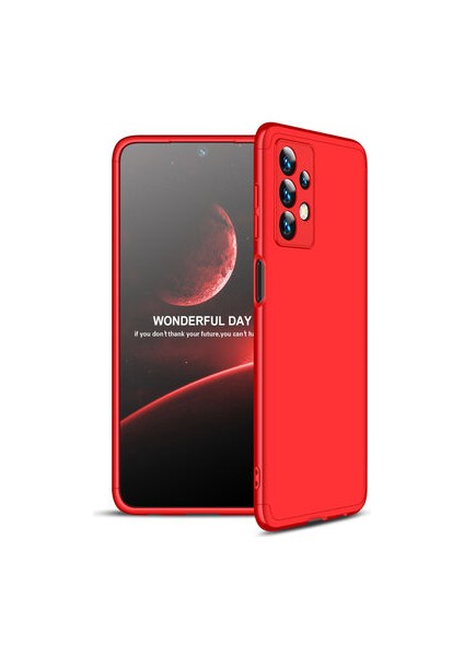 Galaxy A13 4G Kılıf 3 Parçalı Tam Koruma Şık Trivex Premium Sert Kapak