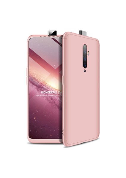 Oppo Reno 2Z Kılıf 3 Parçalı Tam Koruma Şık Trivex Premium Sert Kapak