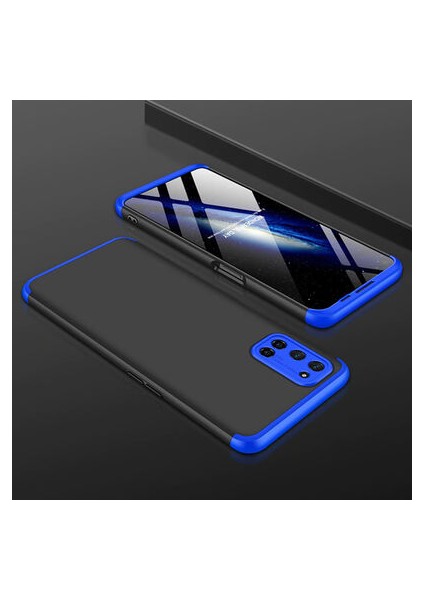 Oppo A52 3 Parçalı Tam Koruma Şık Astrea Premium Sert Kılıf