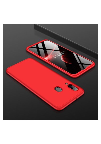 Samsung Galaxy A30 3 Parçalı Tam Koruma Şık Astrea Premium Sert Kılıf