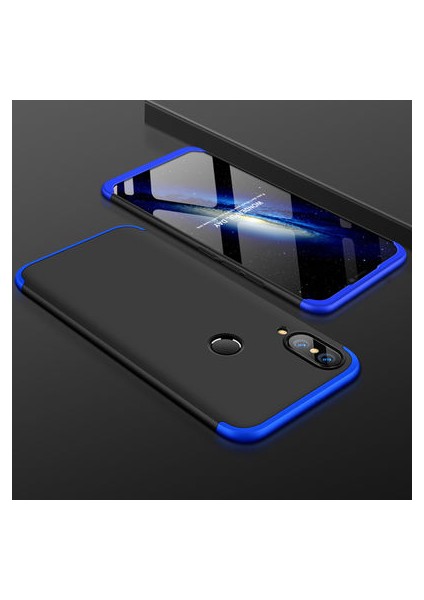 Huawei P20 Lite 3 Parçalı Tam Koruma Şık Astrea Premium Sert Kılıf