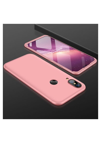 Huawei P20 Lite 3 Parçalı Tam Koruma Şık Astrea Premium Sert Kılıf