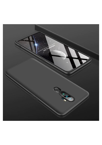 Oppo A5 2020 3 Parçalı Tam Koruma Şık Astrea Premium Sert Kılıf