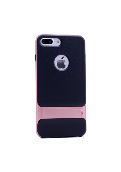 iPhone 8 Plus Şık Tasarımlı Standlı Verus Silikon Kılıf Verus