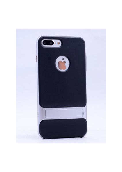 iPhone 8 Plus Şık Tasarımlı Standlı Verus Silikon Kılıf Verus
