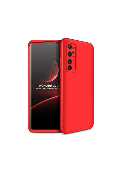 Xiaomi Mi Note 10 Lite 3 Parçalı Tam Koruma Şık Astrea Premium Sert Kılıf