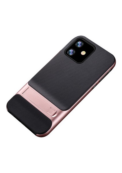 iPhone 11 Şık Tasarımlı Standlı Verus Silikon Kılıf Verus