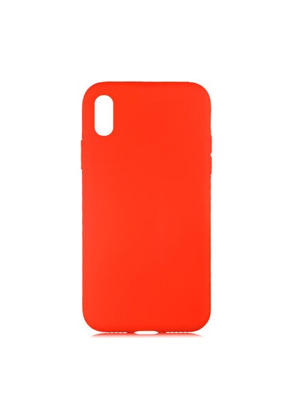 iPhone Xs Max Içi Kadife Dolgulu Şık Candy Lansman Silikon Kılıf