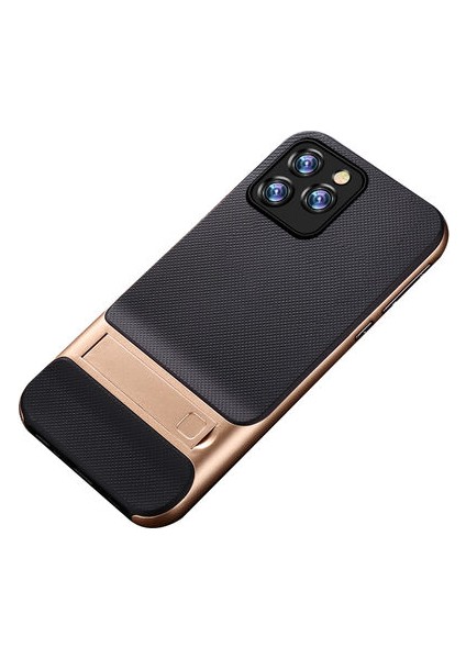 iPhone 12 Pro Şık Tasarımlı Standlı Verus Silikon Kılıf Verus