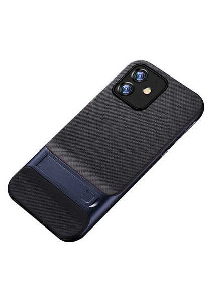 iPhone 12 Mini Şık Tasarımlı Standlı Verus Silikon Kılıf Verus