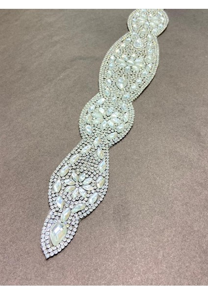 Taşlı Kemer Aksesuarı / Taşlı Kemer / Ütü ile Yapışan Gümüş Taşlı Kemer fiyatları