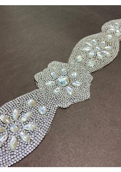 Taşlı Kemer Aksesuarı / Taşlı Kemer / Ütü ile Yapışan Gümüş Taşlı Kemer fiyatları