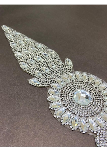 Taşlı Kemer Aksesuarı / Taşlı Kemer / Ütü ile Yapışan Gümüş Taşlı Kemer fiyatları