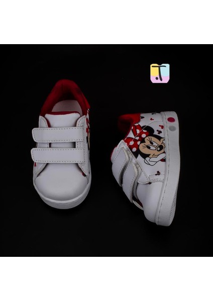 Trend Adımlar Kırmızı Işıklı Kız Çocuk Bebe Sneaker