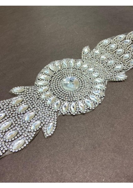 Taşlı Kemer Aksesuarı / Taşlı Kemer / Ütü ile Yapışan Gümüş Taşlı Kemer indirimleri