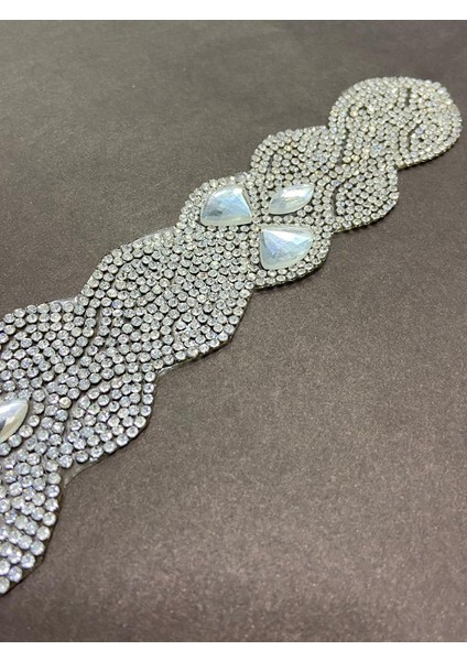 Taşlı Kemer Aksesuarı / Taşlı Kemer / Ütü ile Yapışan Gümüş Taşlı Kemer fiyatları