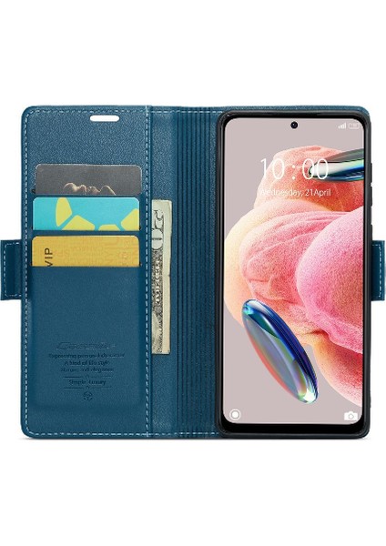 Mellow Shop Xiaomi Redmi Not 12 4g Anti Dolandırıcılık Kart Yuvası Cüzdan Durumda (Yurt Dışından)