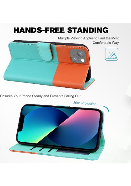 Iphone 13 Için Kılıf/13 Mini Darbeye Cüzdan Kapak Çevirin Deri Kılıf (Yurt Dışından) modelleri