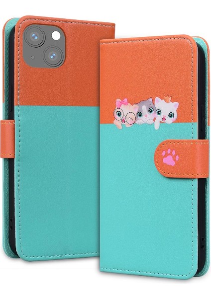 Iphone 13 Için Kılıf/13 Mini Darbeye Cüzdan Kapak Çevirin Deri Kılıf (Yurt Dışından) indirimleri