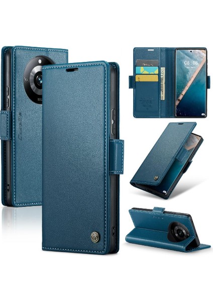 Realme 11 Pro Artı Kickstand Darbeye Durumda Cüzdan Durumda (Yurt Dışından)