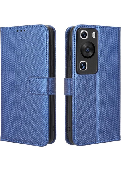 Huawei Için Kılıf P60/P60 Pro Kapak Kickstand Manyetik Cüzdan Kart Tutucu (Yurt Dışından)