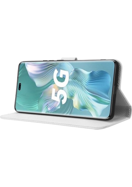 Onur Için Kılıf 80 Pro 5g Manyetik Cüzdan Kapak Kart Tutucu Kickstand (Yurt Dışından)