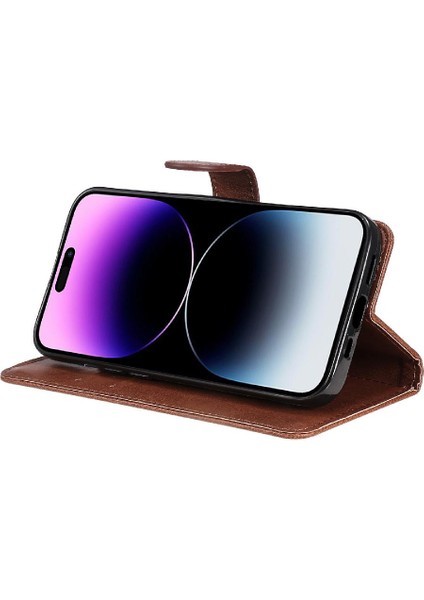 Iphone 15 Için Flip Case Pro Max Iş Cüzdan Telefon Kılıfı Yüksek Kalite (Yurt Dışından)
