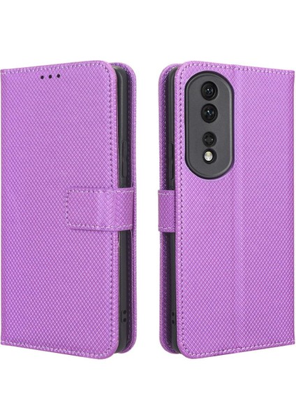 Onur Için Kılıf 80 Pro 5g Manyetik Cüzdan Kapak Kart Tutucu Kickstand (Yurt Dışından)