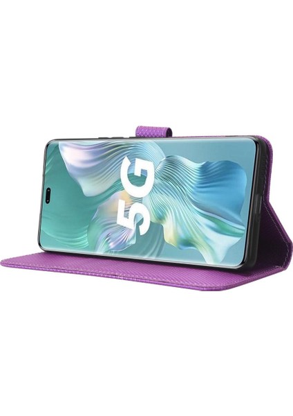 Onur Için Kılıf 80 Pro 5g Manyetik Cüzdan Kapak Kart Tutucu Kickstand (Yurt Dışından)