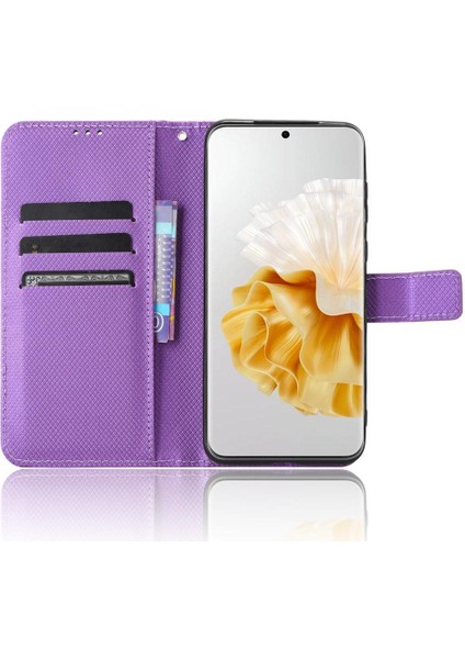 Huawei Için Kılıf P60/P60 Pro Kapak Kickstand Manyetik Cüzdan Kart Tutucu (Yurt Dışından) modelleri