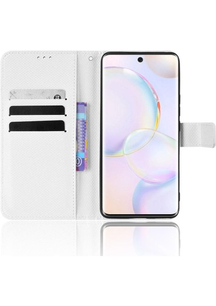 Huawei Nova 9 Için Kılıf Manyetik Cüzdan Kart Tutucu Kickstand Kapak (Yurt Dışından)