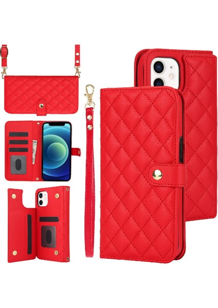 Iphone 13 Mini Premium Koruma Standı Fonksiyonu Için Kılıf Crossbody Tarzı (Yurt Dışından)