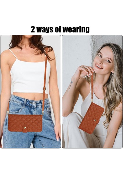 Iphone 11 Için Kılıf Pro Max Anti Hırsızlık Fırça Crossbody Tarzı ile 5 Kart (Yurt Dışından)