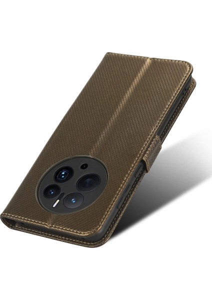 Huawei Mate 50 Pro Için Kılıf Kart Tutucu Kapak Kickstand Manyetik Cüzdan (Yurt Dışından)