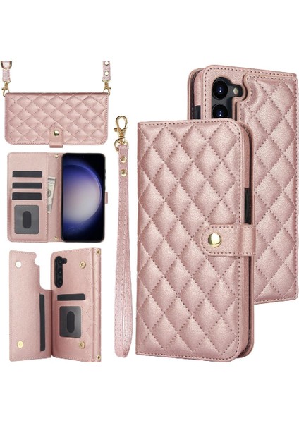 Samsung Galaxy S22 Artı Crossbody Tarzı 5 Kart Yuvaları Standı (Yurt Dışından)