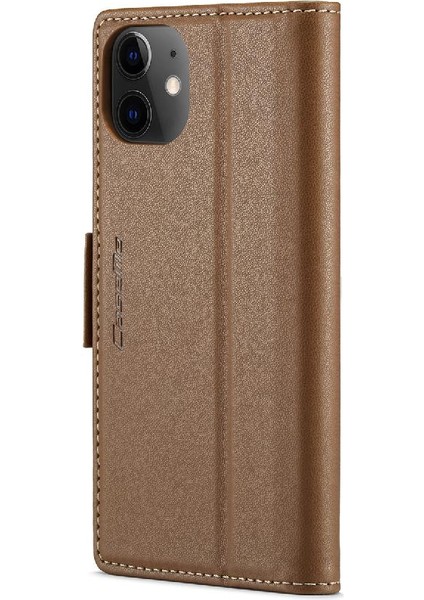 IPhone 12 Mini Cüzdan Kılıf Anti Dolandırıcılık Kart Yuvası Darbeye Dayanıklı (Yurt Dışından)