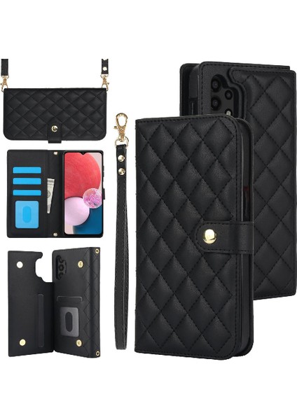 Samsung Galaxy A13 4g/5g Crossbody Tarzı 5 Kart Yuvaları ile Cüzdan (Yurt Dışından)