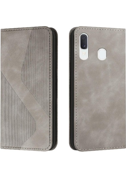 Samsung Galaxy A40 Için Kılıf Folio Kapak Cüzdan Kickstand Pu Deri Kart (Yurt Dışından)