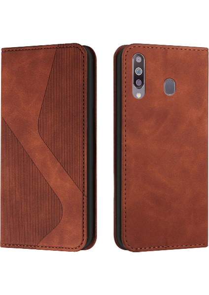 Samsung Galaxy A20S Cüzdan Kickstand Pu Deri Folio Kapak Kartı (Yurt Dışından)