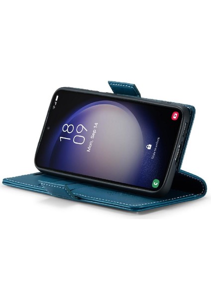 Samsung Galaxy S23 Cüzdan Durumda Kickstand Anti Dolandırıcılık Durumda (Yurt Dışından)