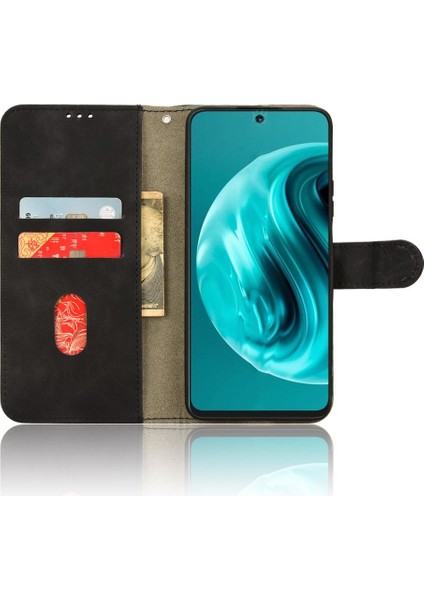 Kart Tutucu Kickstand Deri Folio Flip ile Huawei Nova 12I Için Kılıf (Yurt Dışından)