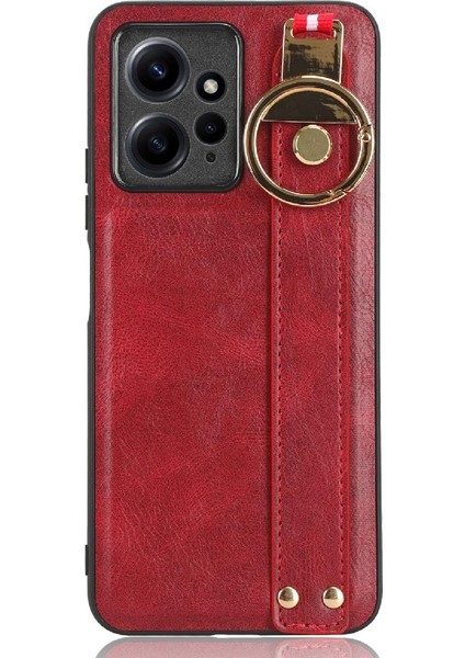Xiaomi Redmi Için Not 12 4g Bilek Kayışı Premium Pu Deri Kılıf (Yurt Dışından)