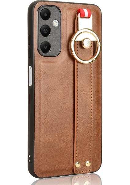 Samsung Galaxy A05S Bilek Kayışı Uyumluluk Premium Pu Deri Kılıf (Yurt Dışından)